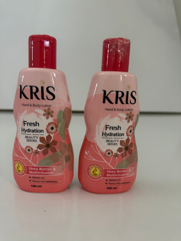 خرید لوسیون دست و بدن کریس Kris مدل Fresh Hydration رایحه رز 100میل از فروشگاه فهیمی شاپ
